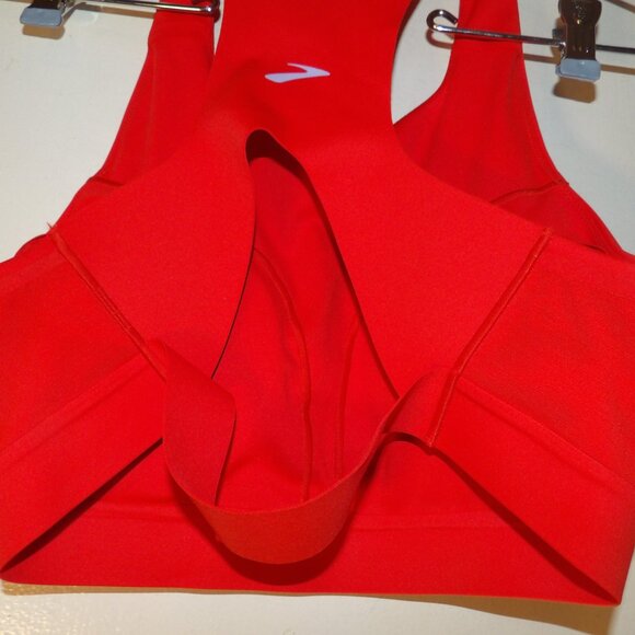Brooks Long Line Sports Bra With Back Cut Out Sz 36DD - Picture 3 of 4